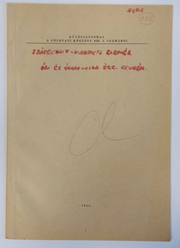 Szádeczky-Kardos Elemér - Értekezések - Új szempontok az ón és az ólom-cink ércesedés geokémiájához (különlenyomat)