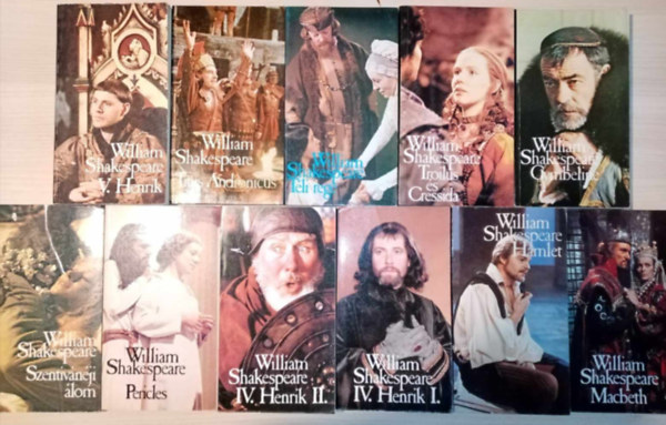 William Shakespeare - BBC Shakespeare knyvcsomag (10 m 11 ktetben) Macbeth / Hamlet / IV. Henrik 1-2. / Pericles / Szentivnji lom / Cymbeline / Trolius s Cressida / Tli rege / Titus Andronicus / V. Henrik