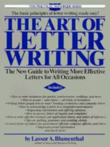 Lassor A. Blumenthal - The Art of Letter Writing (The Practical Handbook Series)(A Perige Book)