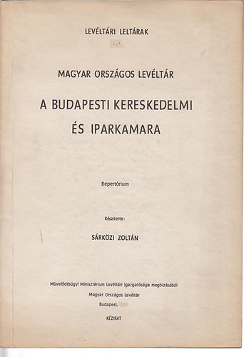 Magyar osrszgos levltr - Levltri leltrak 63