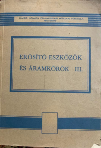 Dr. Hzman Istvn - Erst eszkzk s ramkrk III.