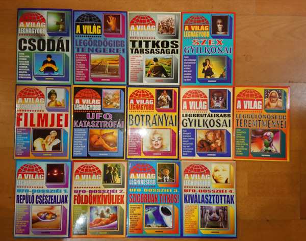 13 db Android knyv : A vilg leghresebb UFO-dosszi 1-4: Repl csszealjak, Fldnkvliek, Szigoran titkos!, Kivlastottak) - a cmek felsorolsa a lersban folytatdik