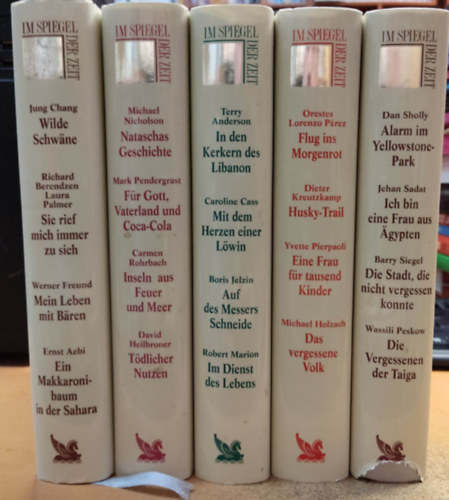 5 db Im Spiegel der Zeit, n�met nyelv� antol�gia, vegyes �r�kt�l (a c�mek a fot�n l�that�k!)