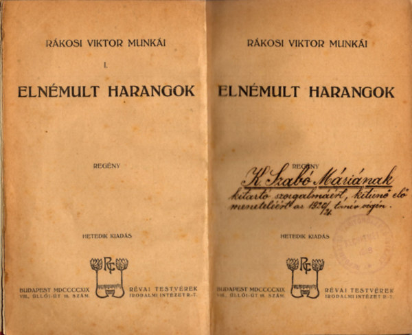 Rkosi Viktor - Elnmult harangok