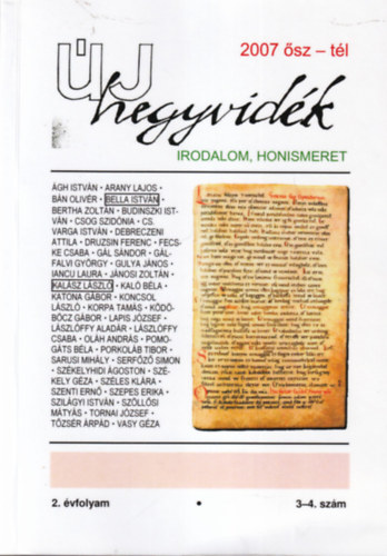 Csanlossi Bla Balajthy gnes - j hegyvidk 2007 sz-tl ( Irodalom, honismeret )