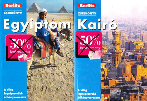 2 db Berlitz zsebkönyv: Egyiptom + Kairó