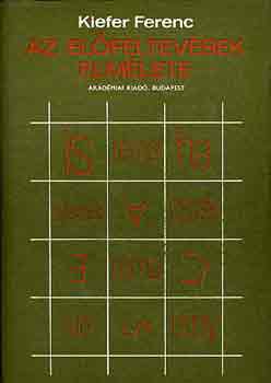 Kiefer Ferenc - Az el�feltev�sek elm�lete