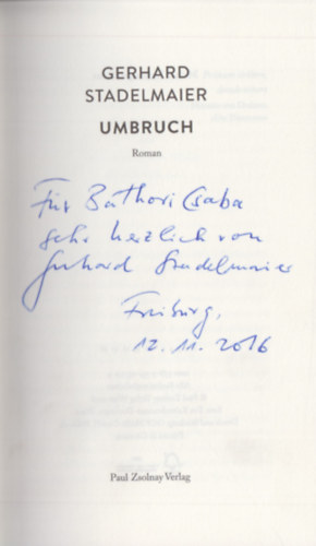 Gerhard Stadelmaier - Umbruch (Dediklt)