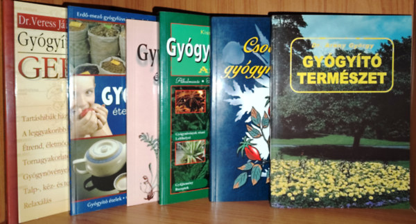 Dr. Veress Jnos; Krti Gbor; Csszr va; Hanna Parrot; Kiss Enik; Dr. Arany Gyrgy; - Gerinc ABC - Gygyts otthon; Gygyt telek s italok; Gygynvnyek s gygytek; Gygynvny ABC; Csodatev gygynvnyek; Gygyt termszet