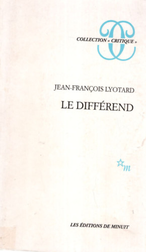 Jean-Francois Lyotard - Le Diffrend