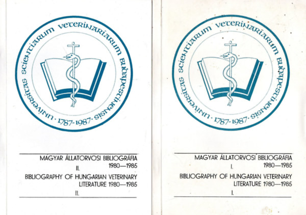 dr. Vetési Ferenc (szerk.) Bakonyi Ferencné (szerk.) - Magyar állatorvosi bibliográfia 1980-1985 I-II.