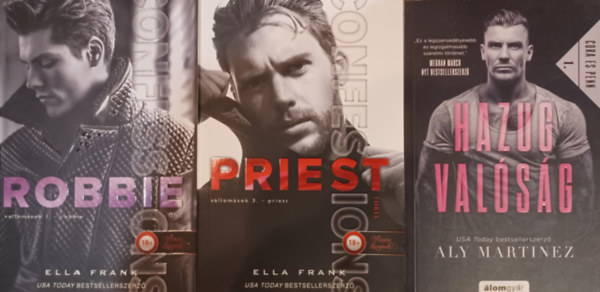 Ella Frank Aly Martinez - Romantikus regnyek 3 db: Robbie + Priest  +  Hazug valsg
