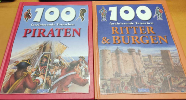 Richard Tames, Andrew Langley Jane Walker - 2 db "100 faszinierende Tatsachen": Piraten + Ritter & Burgen