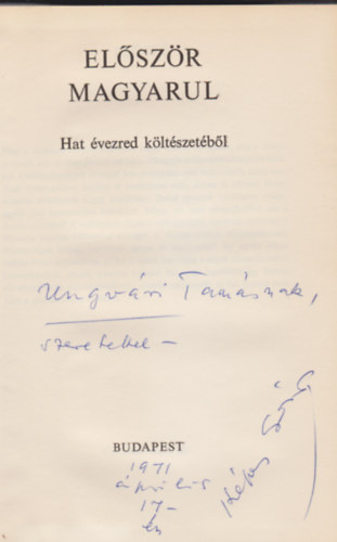 K�pes G�za - El�sz�r magyarul