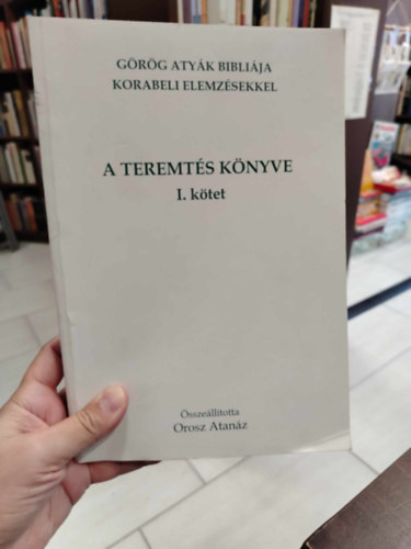 Orosz Atanz - A teremts knyve I. ktet