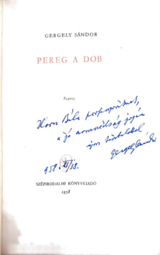 Gergely Sndor - Pereg a dob