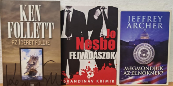 Jo Nesbo, Jeffrey Archer Ken Follett - Szórakoztató irodalmi könyvcsomag