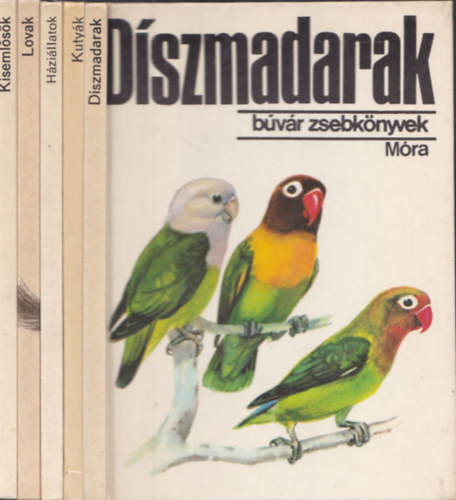 5 db. Bvr zsebknyv: Lovak + Kutyk + Hzillatok + Kisemlsk + Dszmadarak