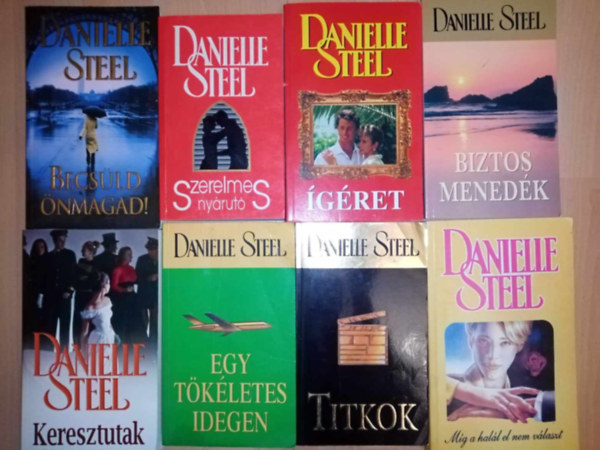Danielle Steel - Danielle Steel könyvcsomag (8 db) Becsüld önmagad! / Szerelmes nyárutó / Ígéret / Biztos menedék / Keresztutak / Egy tökéletes idegen / Titkok / Míg a halál el nem választ