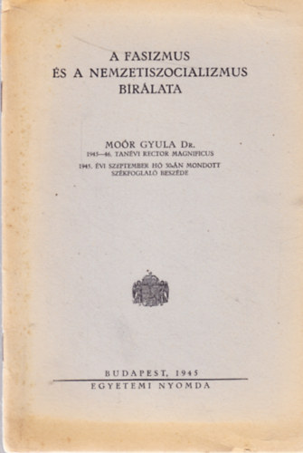 A fasizmus s a nemzetszocializmus brlata
