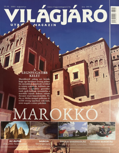 Világjáró utazási magazin 2003. augusztus