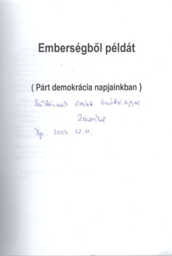 L. Gy�ngy�si Zsuzsanna - Embers�gb�l p�ld�t... -dedik�lt