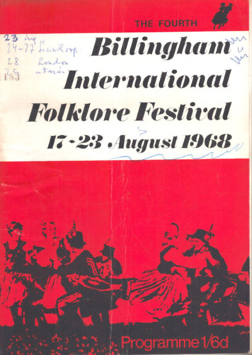 ismeretlen - The fourth Billingham International Folklore Festival August 17th - 23rd 1968