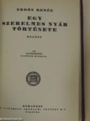 Erds Rene - Egy szerelmes nyr trtnete