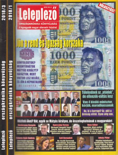 Tőke Péter (főszerk.) - 2 db. Leleplező könyvújság (2018/I. és III.)