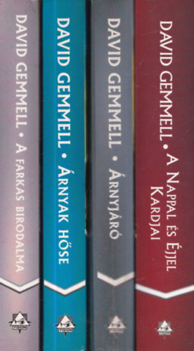 David Gemmell - 4 db. fantasy: A nappal és éjjel kardjai + Árnyjáró + Árnyak hőse + A farkas birodalma