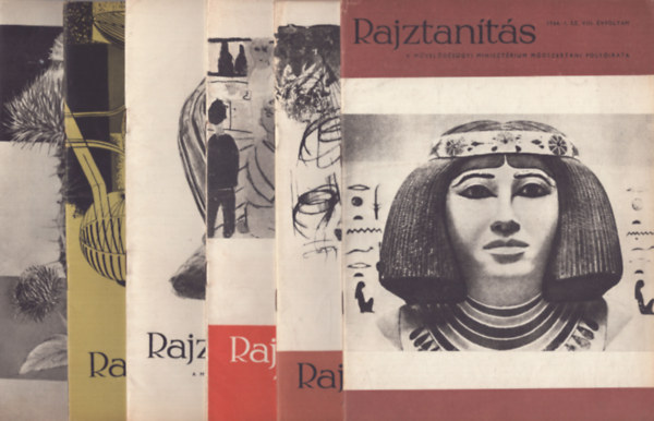 Farkas György  (szerk.) - Rajztanítás - Az Oktatási Minisztérium módszertani folyóirata - VIII.évf. 1966/1-6.szám teljes évfolyam