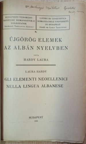 Hardy Laura - �jg�r�g elemek az alb�n nyelvben (k�tnyelv�)