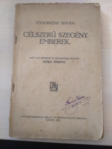 T�m�rk�nyi Istv�n - C�lszer� szeg�ny emberek