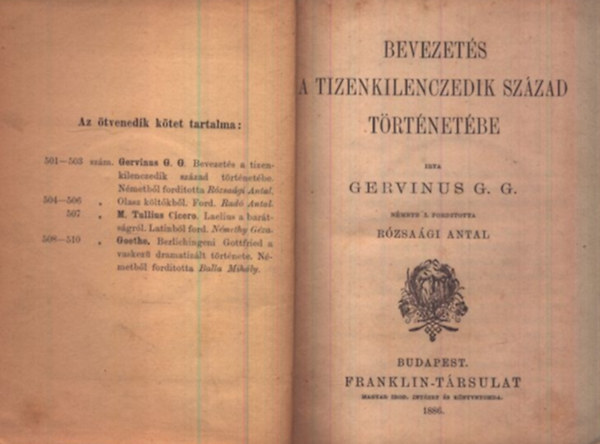 Olcs knyvtr II. sorozat, 501-510 szmok (tbb m, egy ktetben)