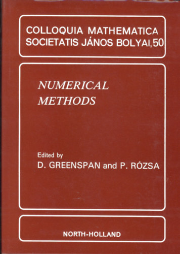 Numerical Methods / Colloquia Mathematica Societatis Jnos Bolyai, 50.