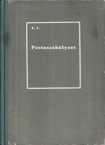 Postaszablyzat A.1.