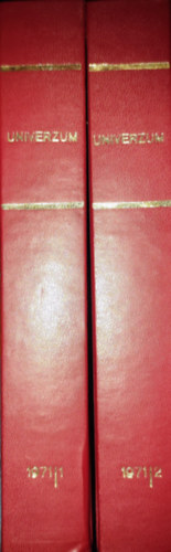 Az Univerzum magazin 1971-es évfolyama két kötetbe kötve