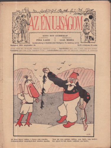 Gaal Mzes Psa Lajos - Az n ujsgom - Kpes heti gyermeklap - 1932-1933 (XLIV. vfolyam 1-19, 21-52 lapszmonknt)