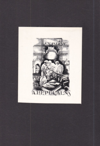 Ex Libris - Prof Dr. A. Liepukalns (eredeti nyomat)
