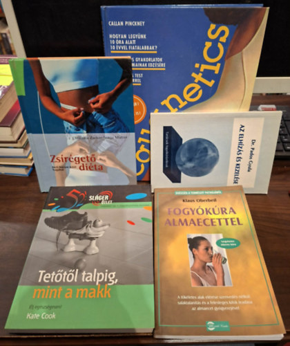 Dr. Klaus Oberbeil, Kate Cook, Christina Zacker Pados Gyula - Callan Pinckney Sonja Mutter - 5 db-os eg�szs�ges �letm�ddal kapcsolatos K�NYVMENT� AJ�NLAT: Az elh�z�s �s kezel�se, Fogy�k�ra almaecettel, Tet�t�l talpig, mint a makk, Zs�r�eget� di�ta, Callanestics