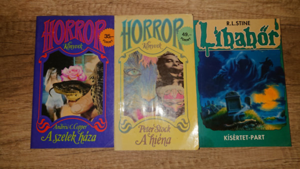 Peter Stock, R. L. Stine Andrew C. Copper - 3 horrorfüzet: A szelek háza, A hiéna, Libabőr