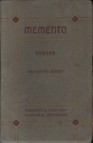 Gulys Jzsef - Memento - Versek