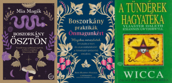 Yliaster Daleth - Yliaster Daleth, Mia Magik, Arin Murphy-Hiscock Rhiannon Gwyddbwyll - 3 m a boszorknysg tudomnyrl: Boszorknysztn + Boszorknypraktikk nmagunkrt - Mgikus varzslatok, ritulk a testi s lelki egszsgrt a termszet gygyt erejvel + A tndrek hagyatka - A boszorknys