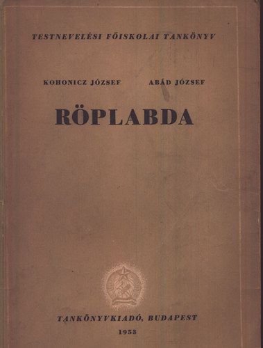 Dr. Kohonicz Jzsef; Abd Jzsef - Rplabda - Alapkpzs