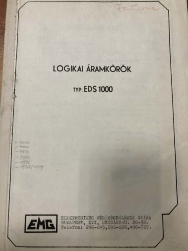 Logikai �ramk�r�k - Elektronikus m�r�k�sz�l�kek gy�ra