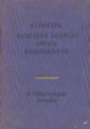 El�j�t�k (Huszadik sz�zadi angol kisreg�nyek)