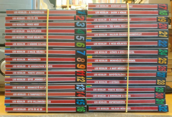 Leo Kessler - 31 db Leo Kessler trtnelmi knyv - A teljes sorozat 32 ktet, 1 db hinyzik a sorozatbl!!!