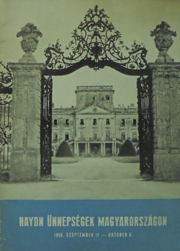 Haydn nnepsgek Magyarorszgon 1959. szept. 17.-okt. 6.