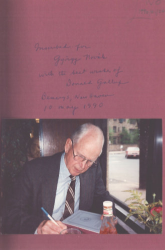 Donald C. Gallup - Pigeons on the Granite - Memories of a Yale Librarian (dedikált)