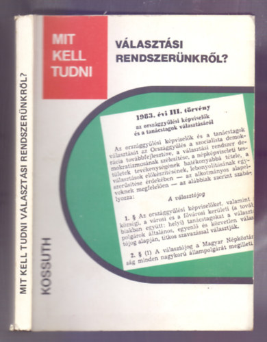 T�th Antal - Mit kell tudni a v�laszt�si rendszer�nkr�l?